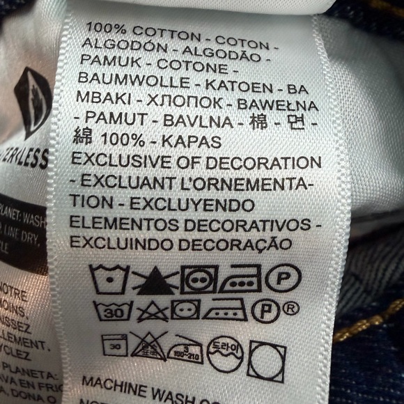 Levi's Baggy Dad Wide Leg Denim Jeans - Size 27 - Picture 7 of 7